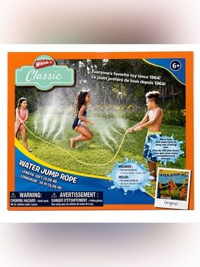 Wham-O Classic Water Jump Rope Sprinkler Toy 10ft outdoor Summer Water Game